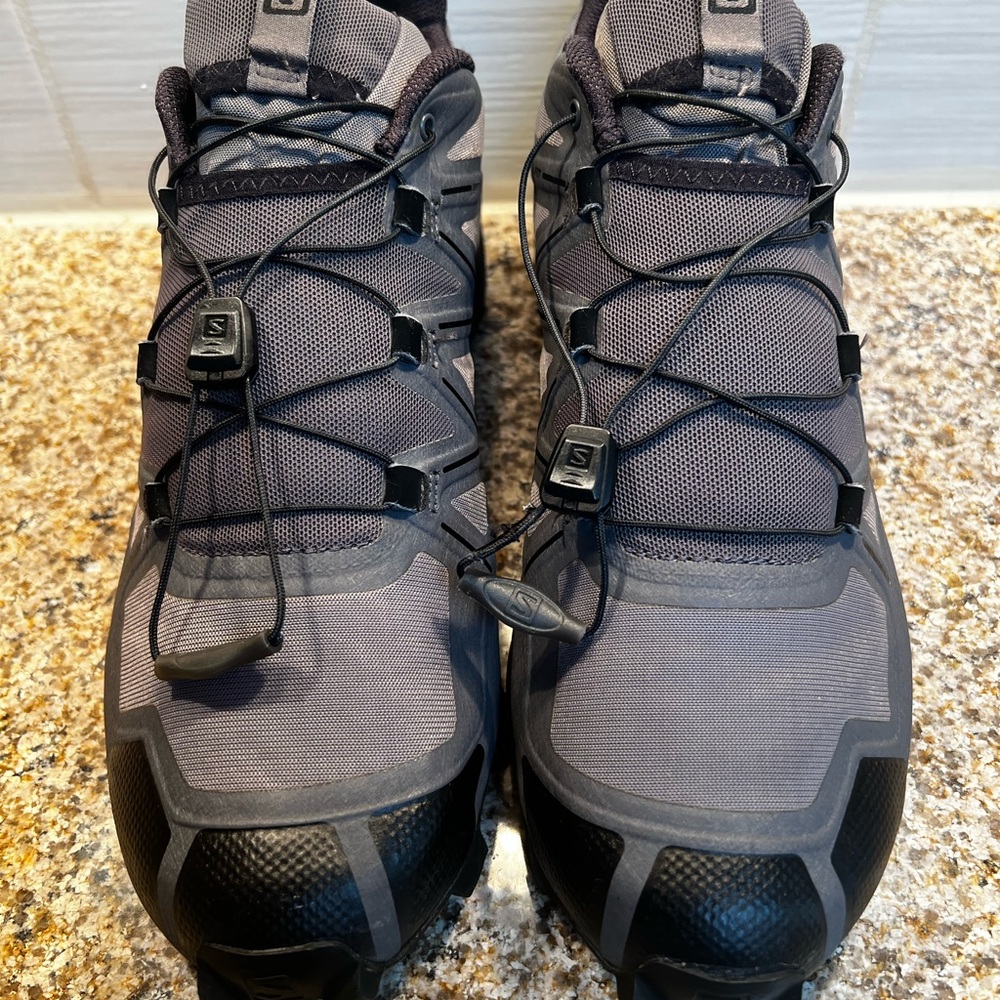 Salomon Men's Trail Sneakers in Dark Gray and Black